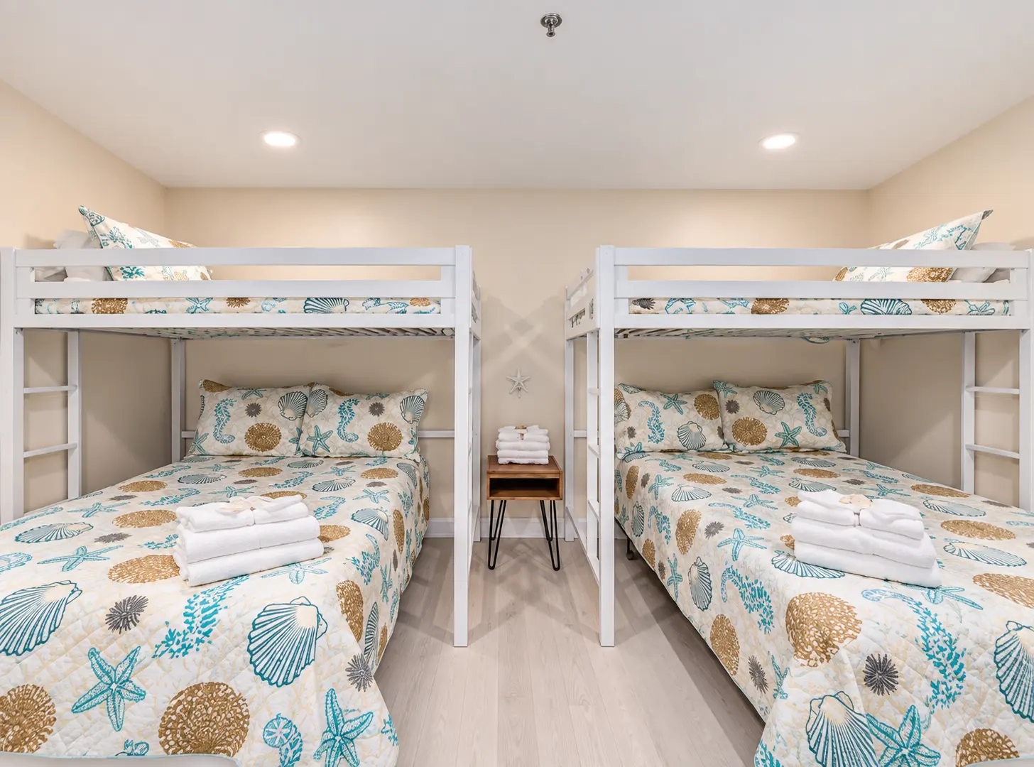Updated coastal bunk bedroom